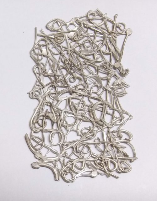 Judy Larson's Make a Lacy Argentium Scrap Metal Sheet - , General Education, Butane Torch, Soldering, Solder, Flatten the wire assembly.